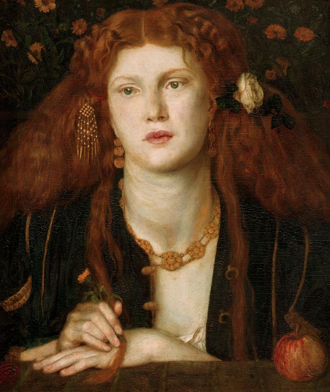 D.G.Rossetti / Bocca Bacciata / 1859 van Dante Gabriel Rossetti
