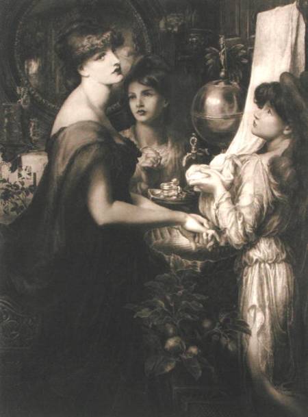 La Bella Mano van Dante Gabriel Rossetti