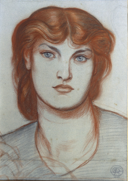 D.G.Rossetti / Study for Regina Cordium van Dante Gabriel Rossetti