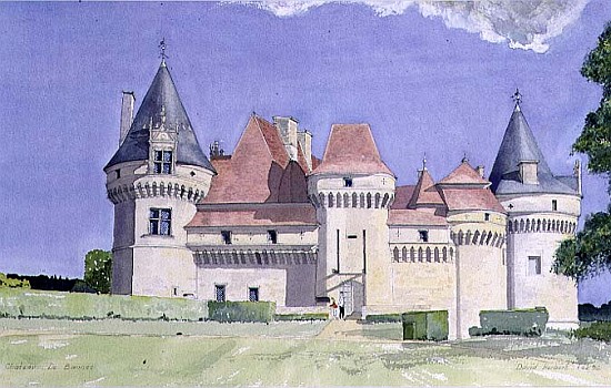 Chateau de Bannes, 1996 (w/c)  van David  Herbert
