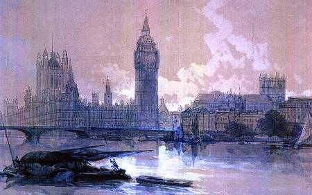 The Houses of Parliament van David Roberts