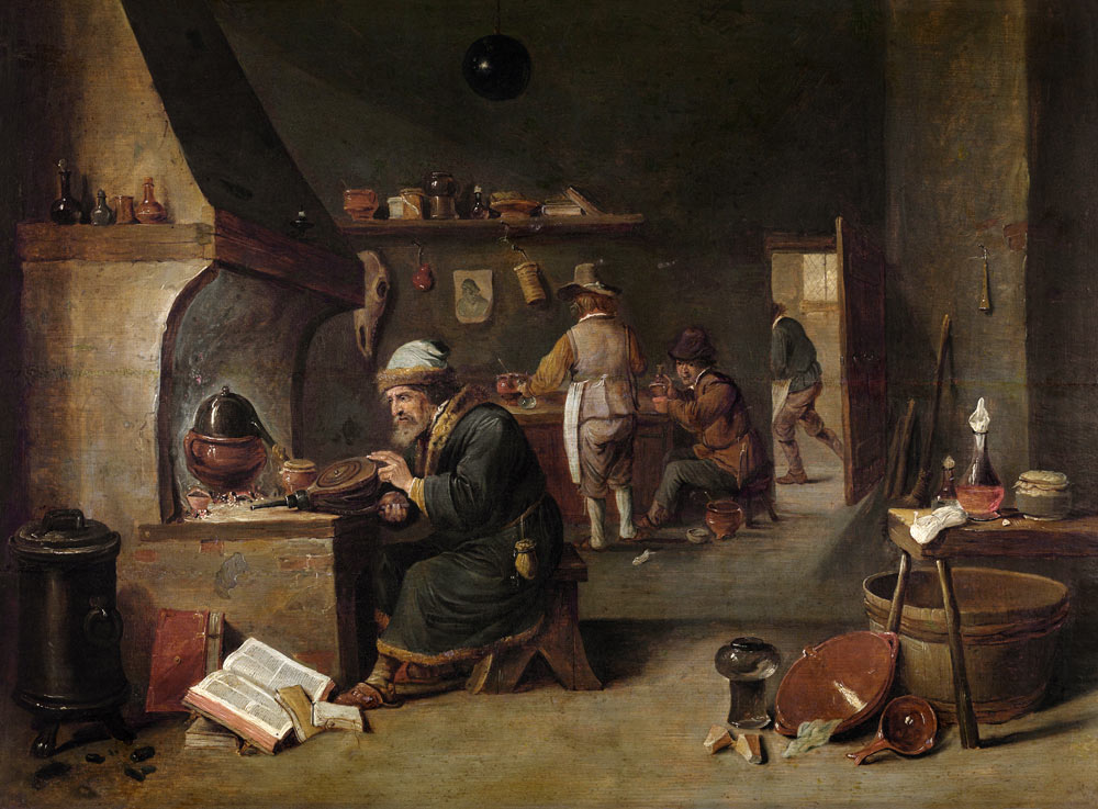 The Alchemist van David Teniers