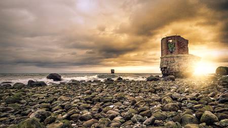 Kap Akona Ruine Ostsee im Sonnenuntergang.jpg (16155 KB) 