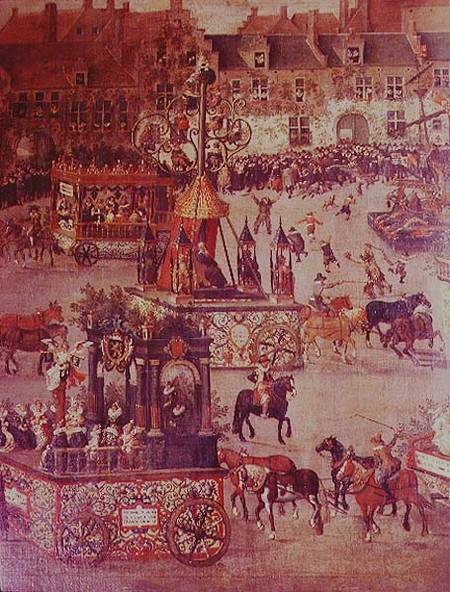 The Ommeganck in Brussels on 31st May 1615: detail of the Triumph of Isabella of Spain (1566-1633) 1 van Denys van Alsloot