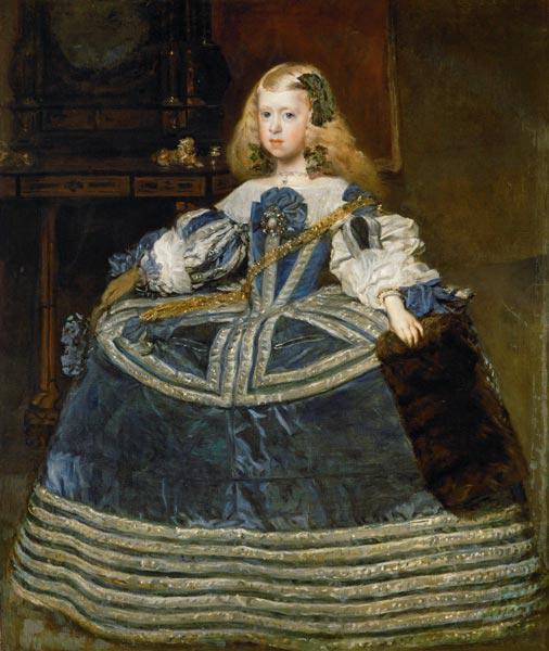 Infanta Margarita Teresa in blauwe jurk 