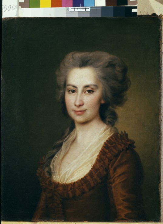Portrait of Countess Praskovya Vorontsova (1749-1797) van Dimitrij Grigorjewitsch Lewizkij