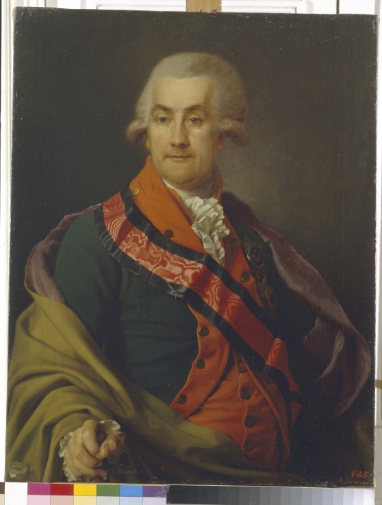 Portrait of Count Otto Heinrich Igelström (1737-1817) van Dimitrij Grigorjewitsch Lewizkij
