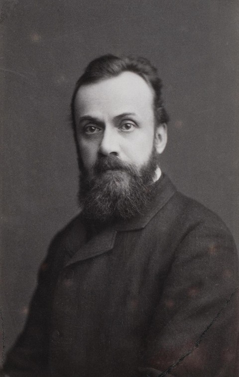 Portrait of the writer Gleb Ivanovich Uspensky (1843–1902) van Dimitrij Grigorjewitsch Lewizkij