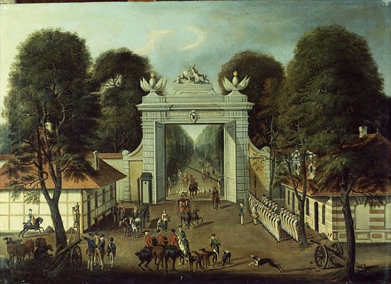 Hunting Lodge in Potsdam, c.1735 van Dismar Degen