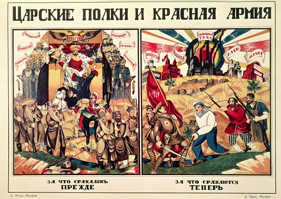 What People used to Fight for, and What People Fight for Now, from The Russian Revolutionary Poster  van Dmitri Stahievic Moor