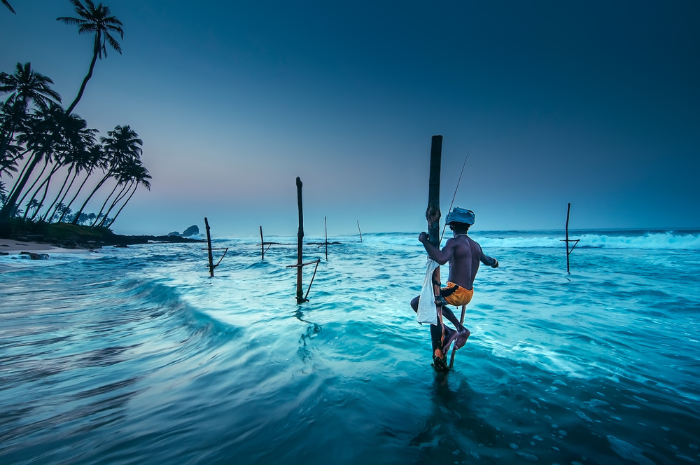 Fishing at sunrise van Dmitriy Yevtushyk