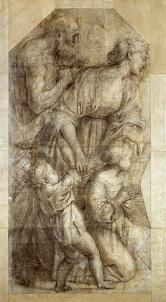 Domenichino, Linke Gruppe aus Cäcilie van Domenichino (eigentl. Domenico Zampieri)
