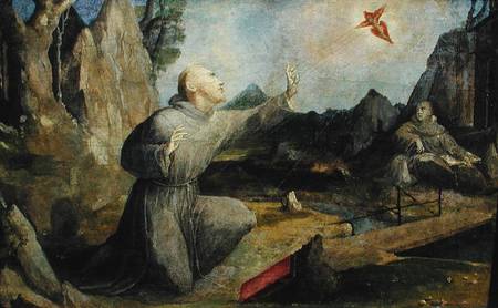 St. Francis of Assisi Receiving the Stigmata van Domenico Beccafumi