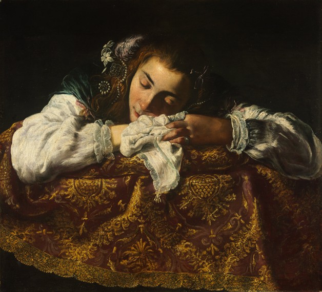 Sleeping Girl van Domenico Fetti