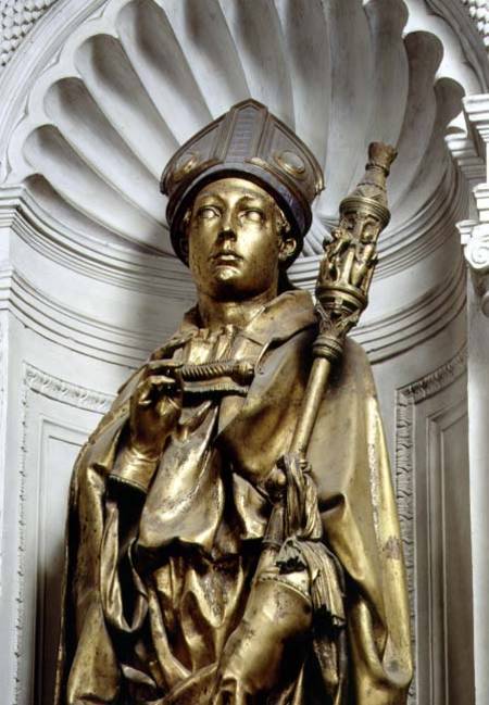 St. Louis of Toulouse, detail of sculpture van Donatello