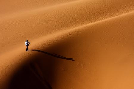 The golden light and long shadows