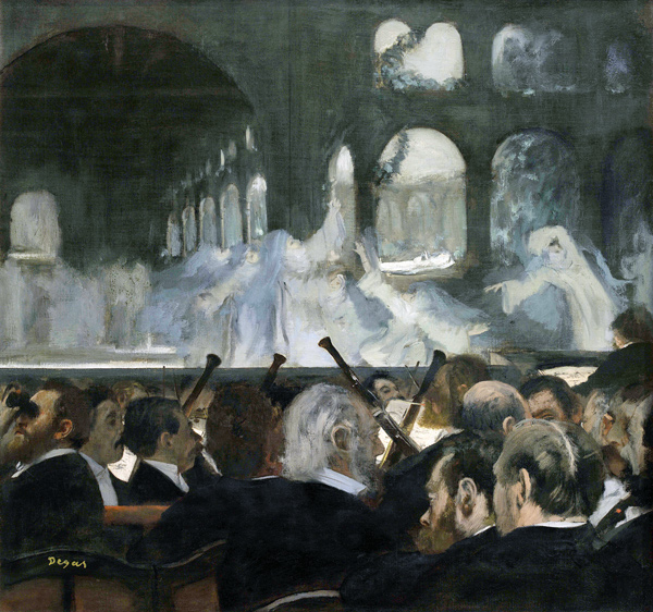 The ballet scene from Meyerbeer's opera 'Robert le Diable' van Edgar Degas