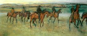 Racepaarden na de rit - Edgar Degas