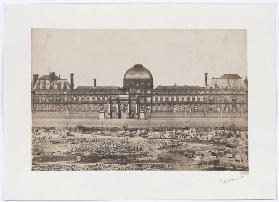 Paris: View from the Louvre to the Palais des Tuileries