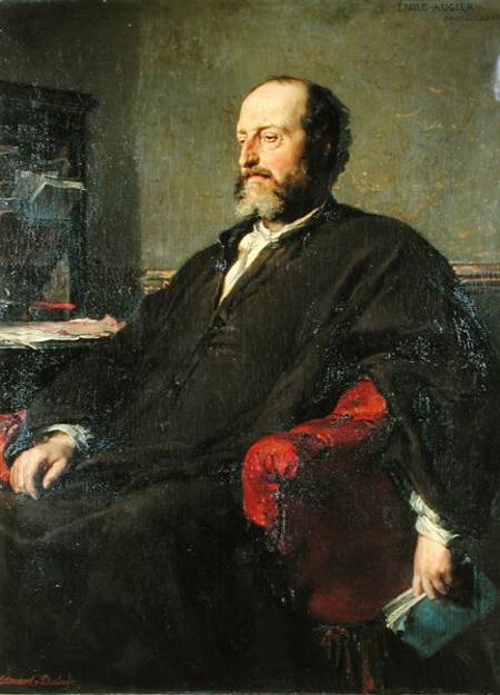 Guillaume Victor Emile Augier (1820-89) van Edouard Louis Dubufe
