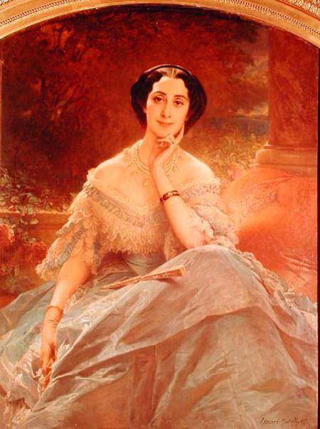 Portrait of the Countess of Hallez-Claparede van Edouard Louis Dubufe
