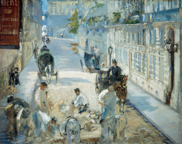 Die Straßenarbeiter van Edouard Manet