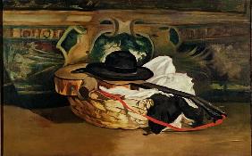 Still Life: Guitar and Sombrero