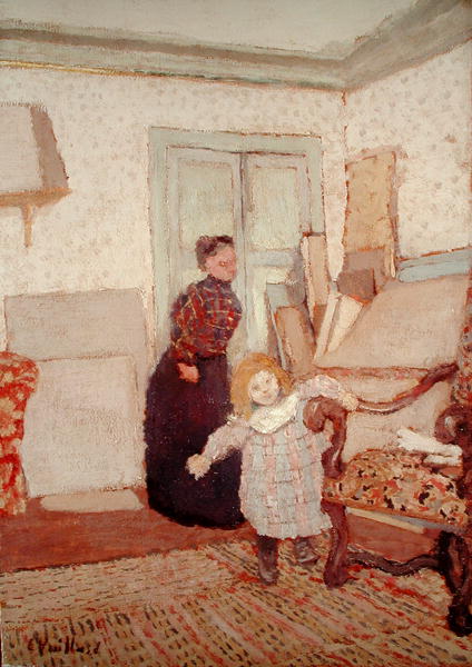 The First Steps (oil on canvas)  van Edouard Vuillard