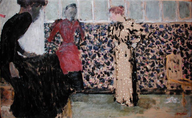 The Needlewomen, 1893-94 (mixed media on cardboard)  van Edouard Vuillard