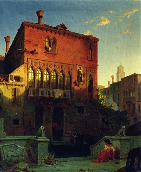 The House of Othello, the Moore in Venice van Eduard Gerhardt