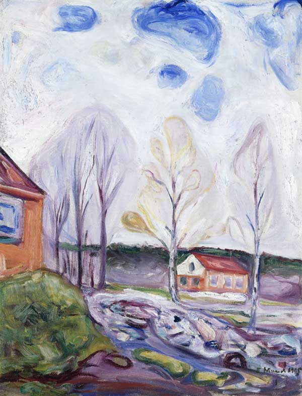 Frühjahr, Åsgårdstrand van Edvard Munch