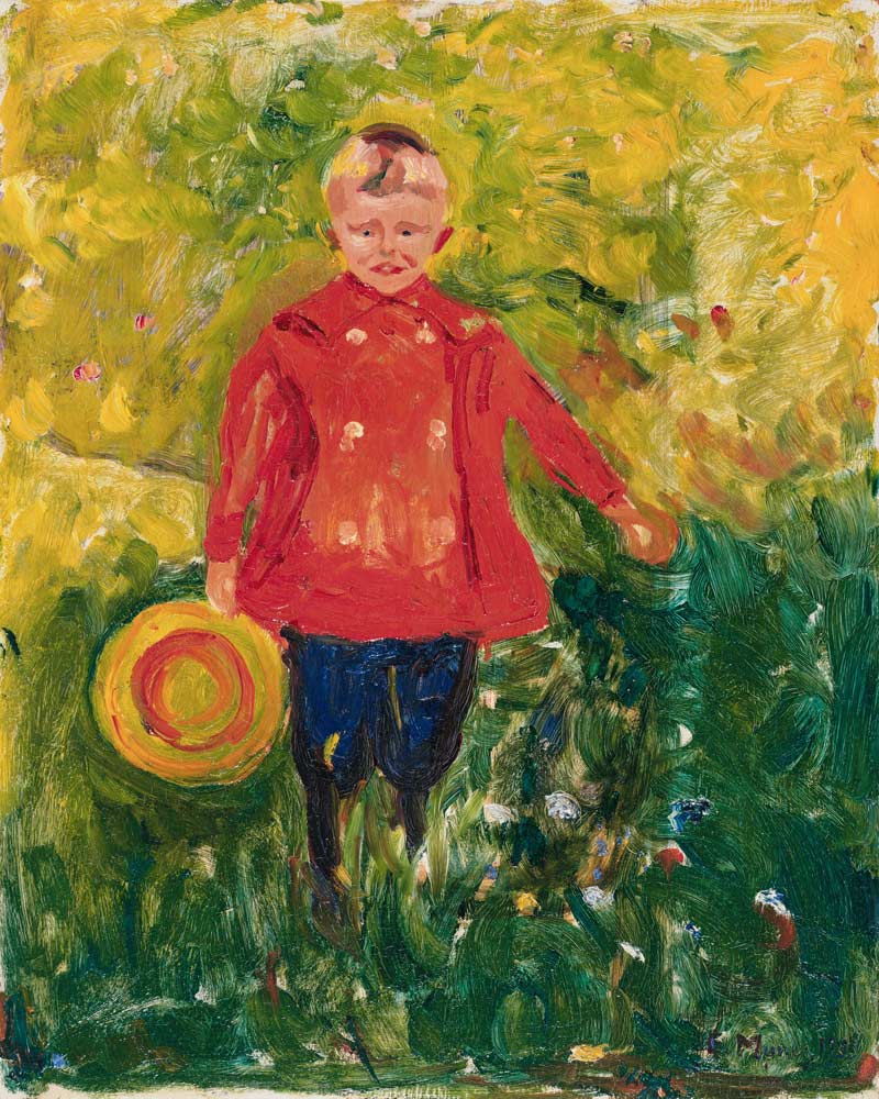 Boy  with Jacket (Lothar Linde) van Edvard Munch
