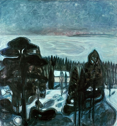 A White Night  van Edvard Munch