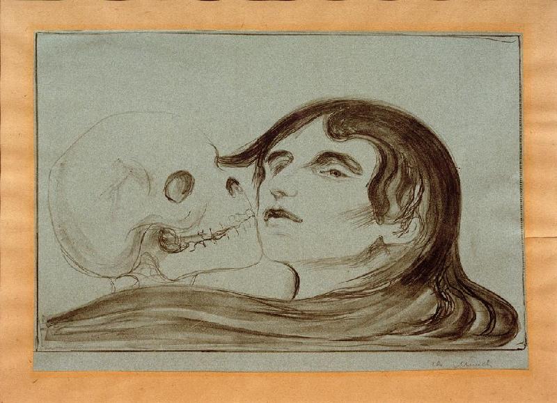 The Kiss of Death van Edvard Munch