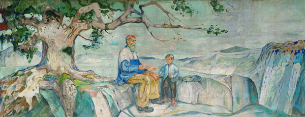 The Story, 1911 van Edvard Munch