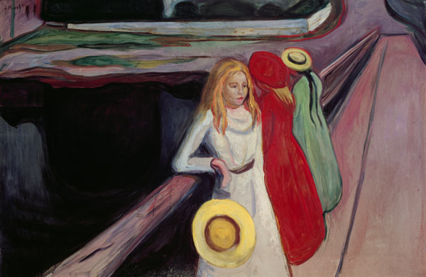 Girl on a Bridge van Edvard Munch