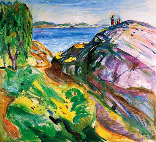 Sommer an der Küste, Krager (Sommer ved kysten) van Edvard Munch