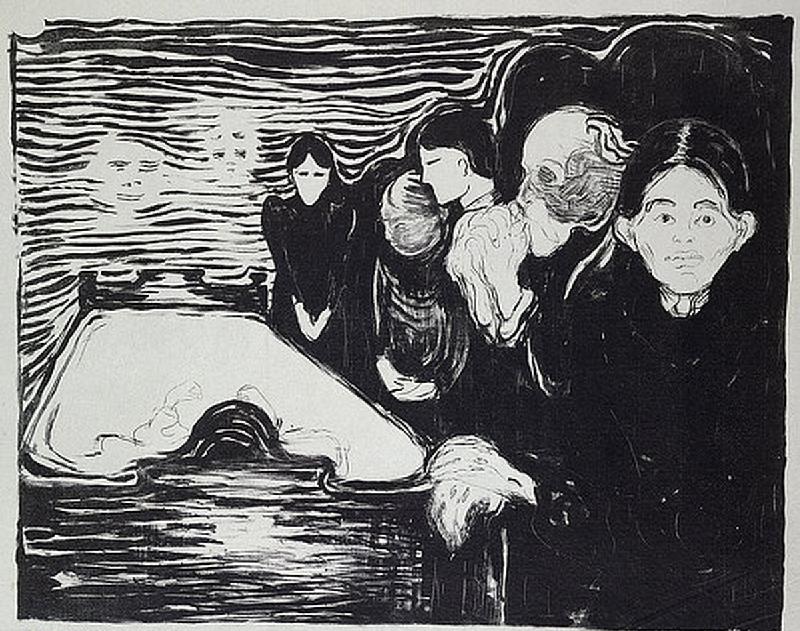 Todeskampf. van Edvard Munch