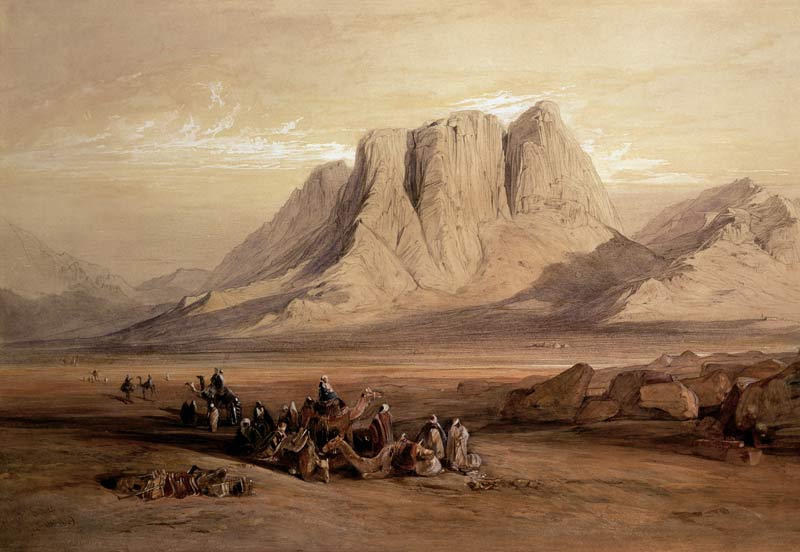Mount Sinai van Edward Lear