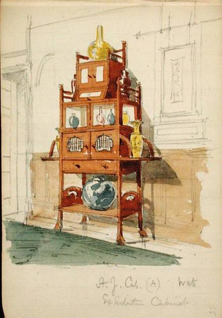 Exhibition Cabinet van Edward William Godwin