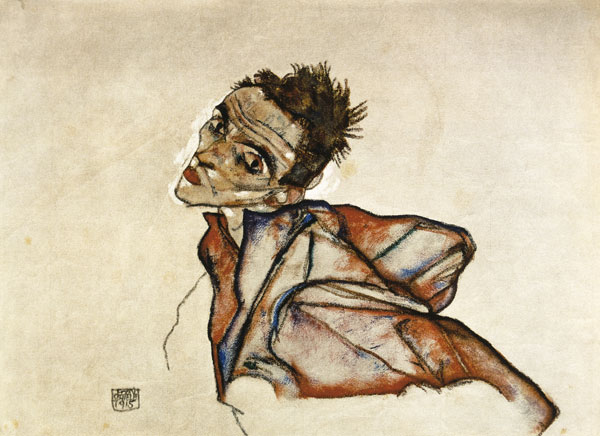 Zelfportret van Egon Schiele