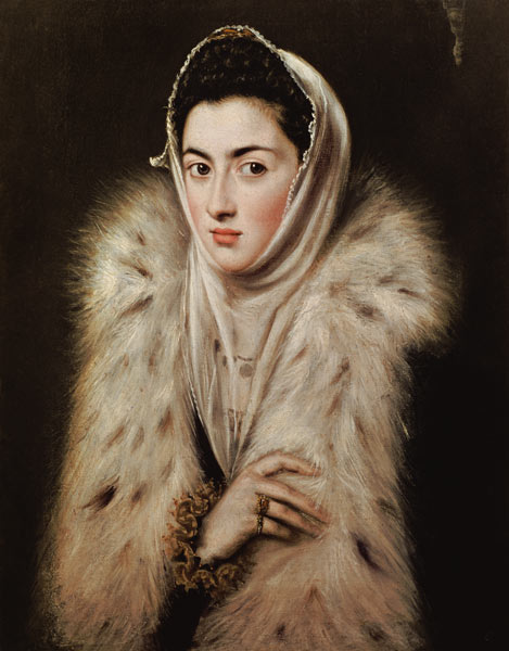 Lady with a Fur van (eigentl. Dominikos Theotokopulos) Greco, El