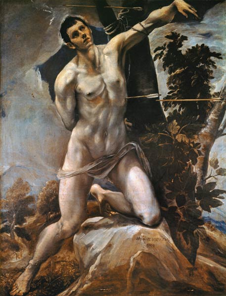 El Greco / St Sebastian / Painting van (eigentl. Dominikos Theotokopulos) Greco, El