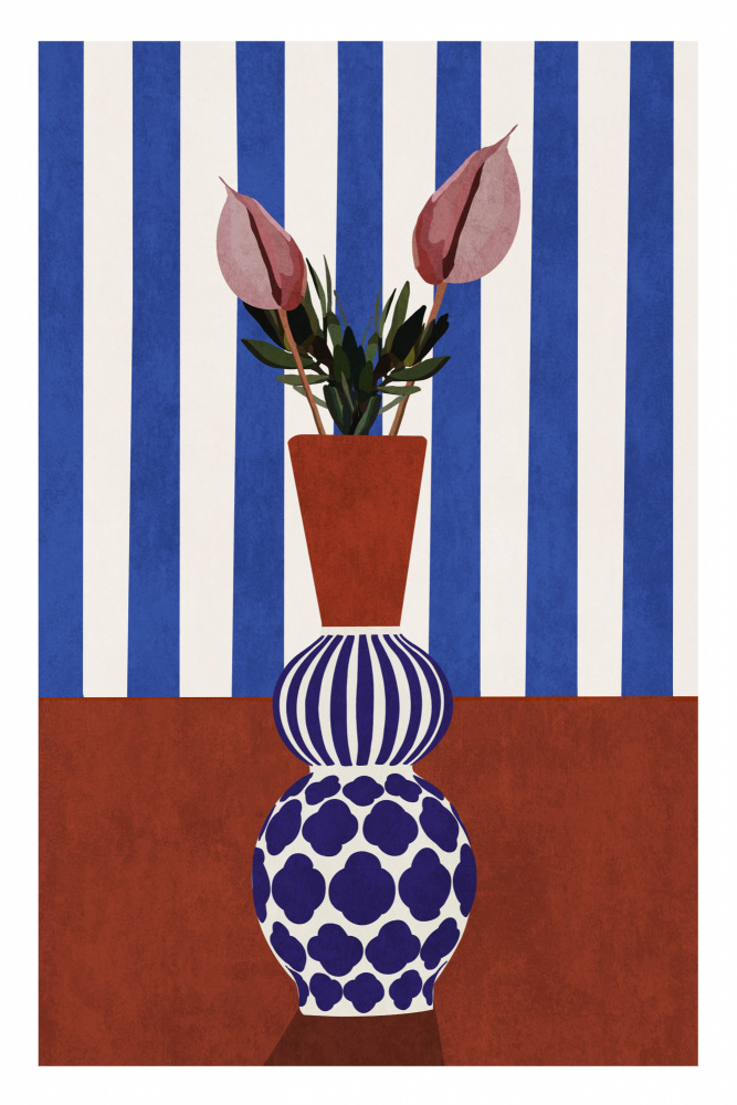 Flower Vase 2ratio 2x3 Print By Bohonewart van Emel Tunaboylu