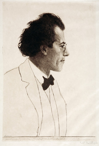 Gustav Mahler van Emil Orlik