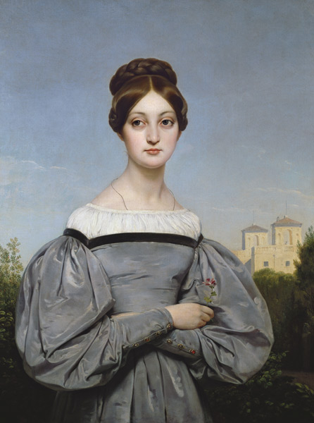 Portrait of Louise Vernet (1814-45) Daughter of the Artist van Emile Jean Horace Vernet