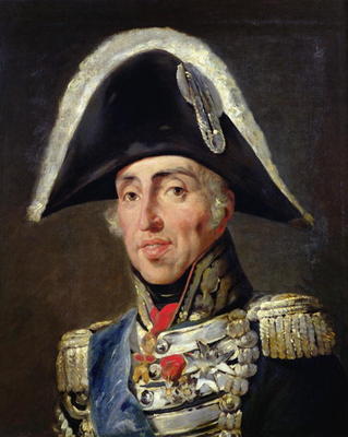 Portrait of Charles X (1757-1836) King of France and Navarre (oil on canvas) van Emile Jean Horace Vernet