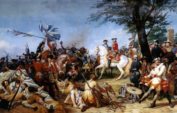 The Battle of Fontenoy, 11th May 1745 van Emile Jean Horace Vernet