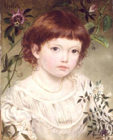 Violet - Portrait of a Girl van Emma Sandys