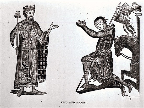 A King and a Knight, illustration from ''The Crusades: the story of the Latin Kingdom of Jerusalem'' van English School